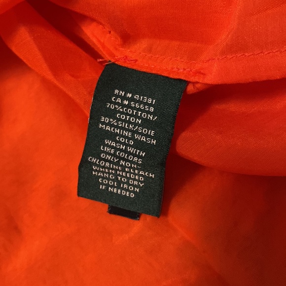 Lauren Ralph Lauren silk blend Button up Blouse M - Picture 6 of 9